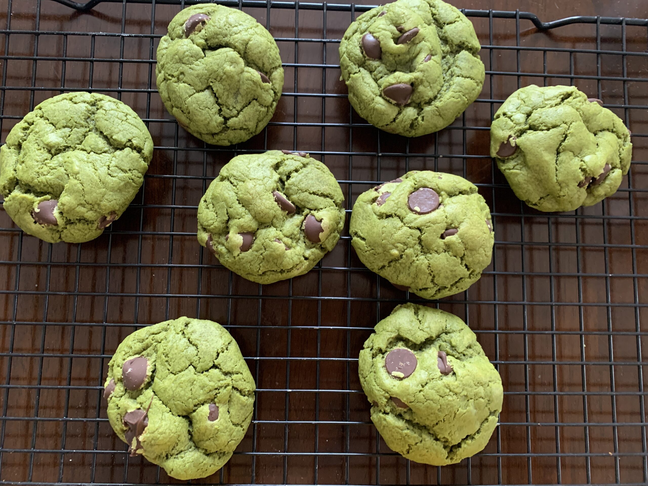 Delightful Matcha Chocolate Chip Cookies