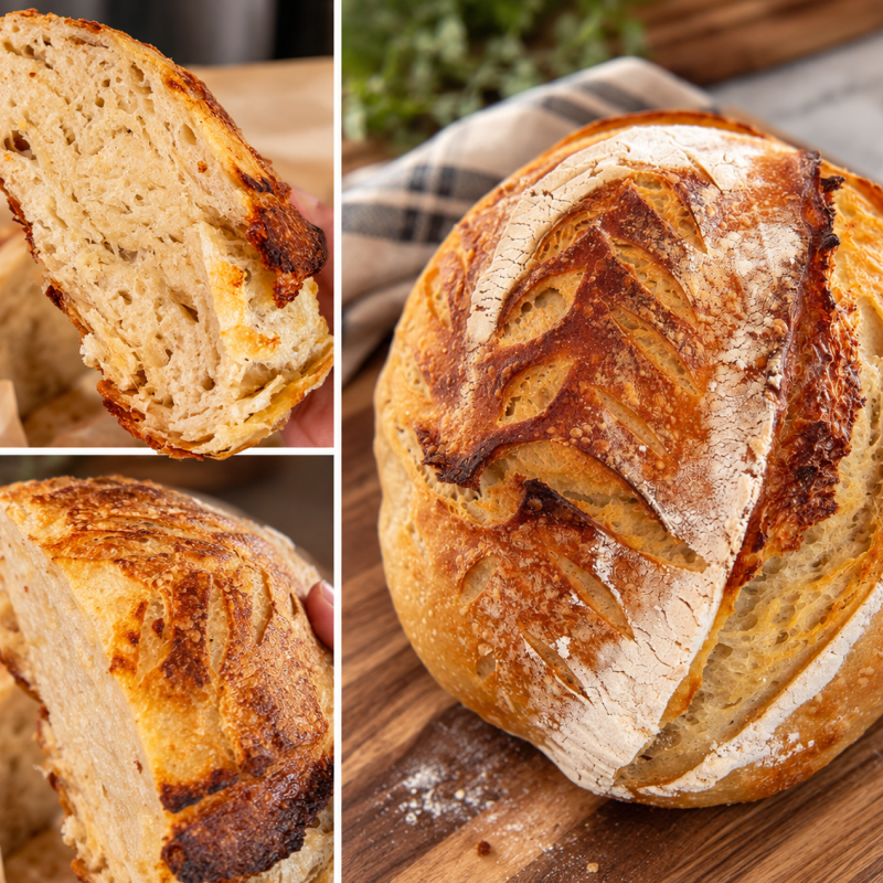 Buttery Sourdough Croissant Bread (Morning-to-Morning Schedule)